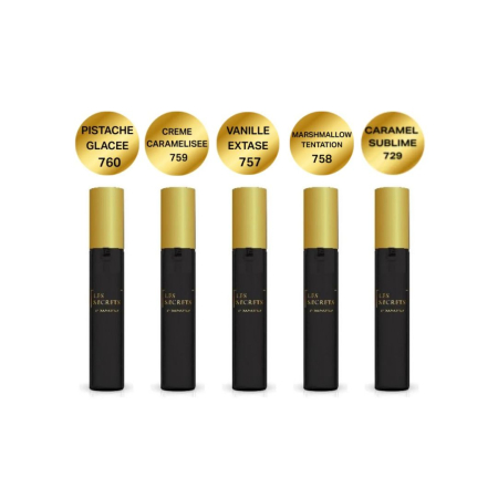 50-100 lei - Pachet Discovery, Gurmand, Apa de Parfum  5 x 12ml: Pistache Glacee 760 , Crème Caramelisee 759, Vanille Extase 757, Marshmallow Tentation 757 si Caramel Sublime 729