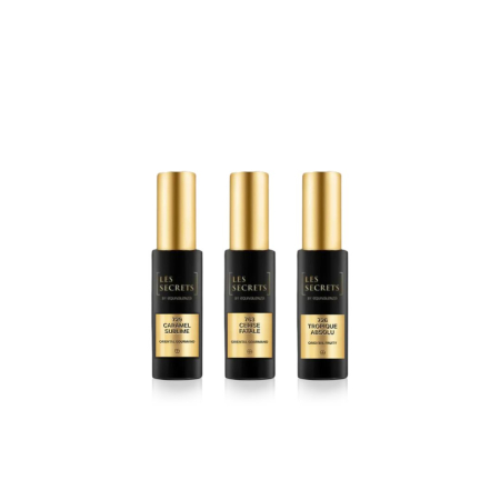 100-200 lei - Pachet Promo: Apa de Parfum Caramel Sublime 729 Les Secrets, Unisex, 30 ml + Apa de Parfum Cerise Fatale 763 Les Secrets, Unisex, 30 ml + Apa de Parfum Tropique Absolu 726 Les Secrets, Unisex, 30 ml