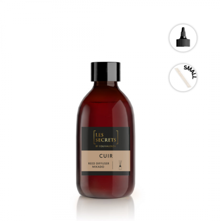 Rezerva parfum camera 150ml (piele si piper roz), Cuir