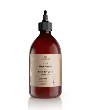 Rezerve parfumuri pentru camera - Rezerva parfum camera Black Vanilla (vanilie si piele), Equivalenza, 500 ml