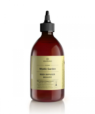 Rezerve parfumuri pentru camera - Rezerva parfum camera Mystic Garden (iasomie si flori de portocal), Equivalenza, 500 ml