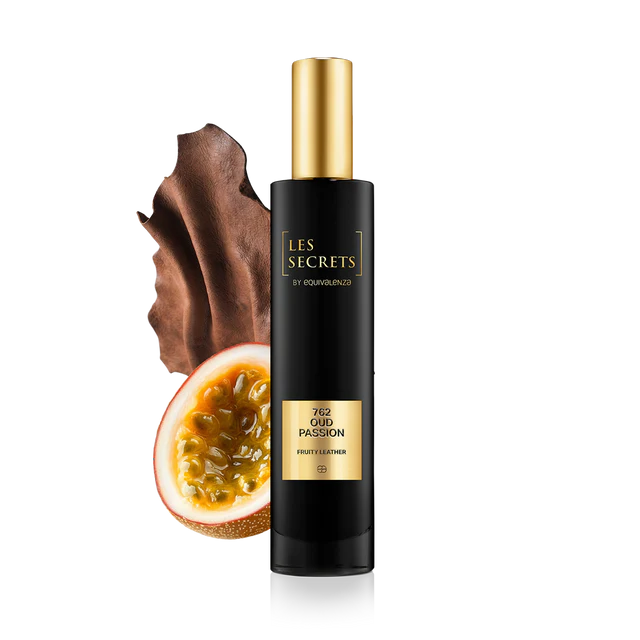 Parfumuri Lemnoase cu Note de Piele - NEW! Apa de Parfum Oud Passion 762 Les Secrets, Unisex, 50 ml, Equivalenza