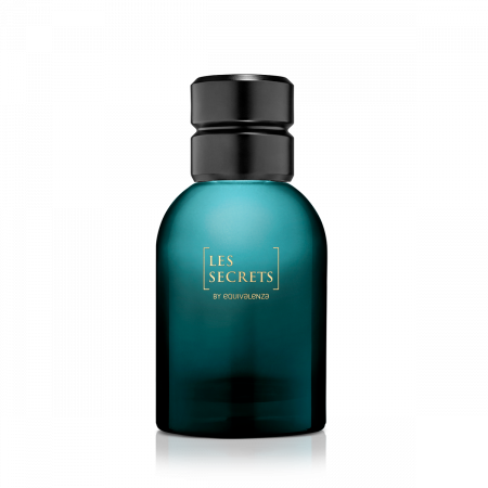 7.Sticla rotunda albastra Les Secrets 50 ml + Capac negru