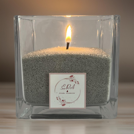 Lumânări - Cub de sticlă (mediu)