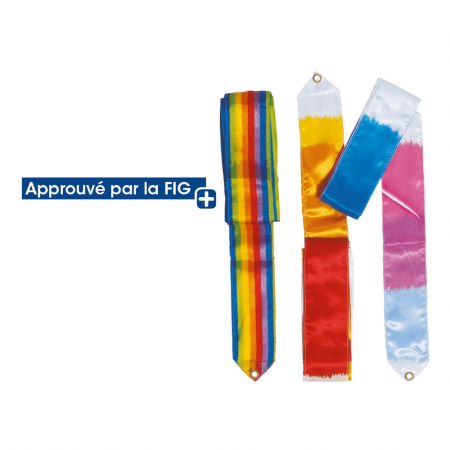 Gimnastică ritmică - Panglică 6m multicoloră