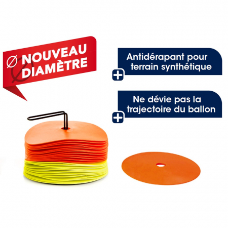 Jaloane - Gardulețe - Set 24 discuri cauciuc 20/15 cm