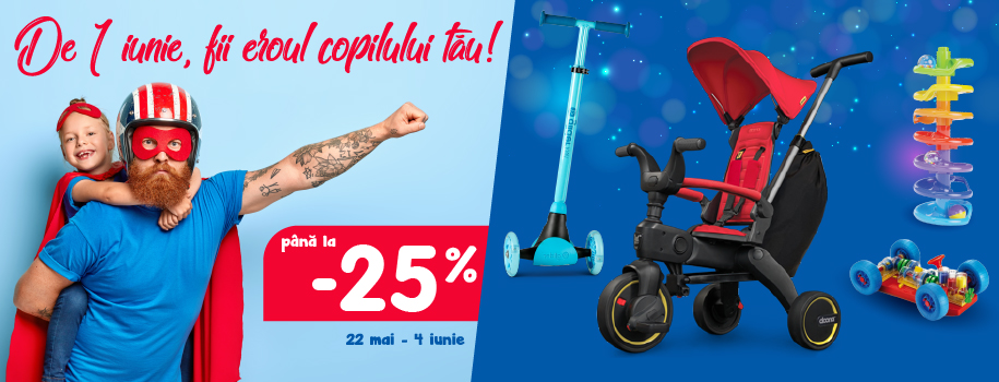 De 1 iunie, fii eroul copilului tau!