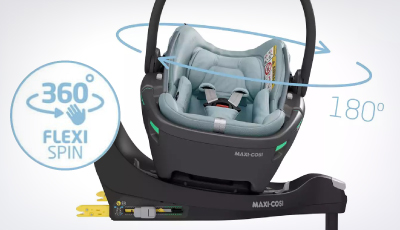 Scaun auto Maxi Cosi Coral 360 Essential Grey - Rotire 360 cu tehnologia FlexiSpin