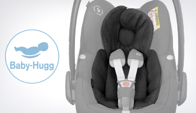 Scoica auto Maxi Cosi Pebble Pro i-Size Essential Black - Protectie Baby-Hugg