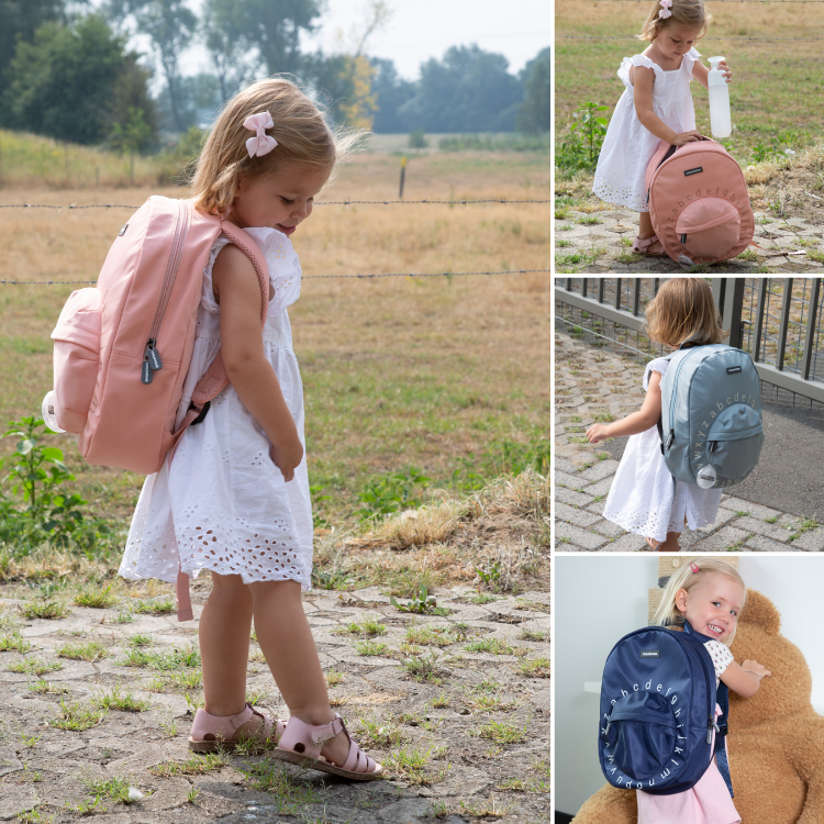 Ghiozdan Childhome ABC 29x12x38 cm Gri