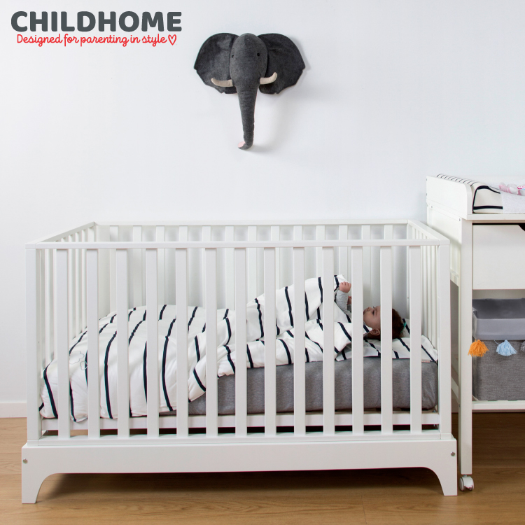 Patut Childhome Ref 17 cu laterala detasabila 70x140 cm, MDF Alb