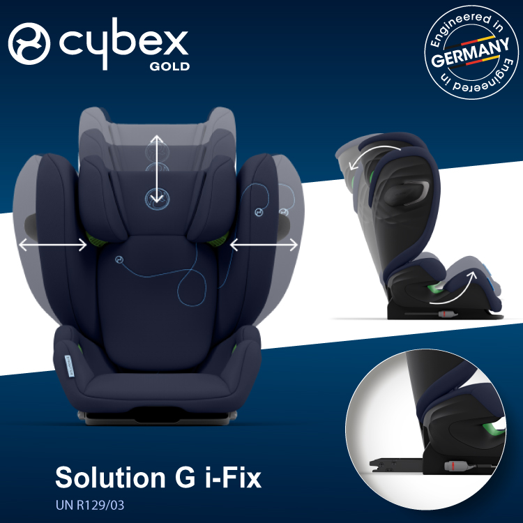 Scaun Auto Cybex Solution G i-Fix Beach Blue - omologat I-Size
