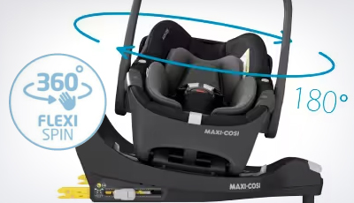 Scoica auto Maxi-Cosi Pebble 360 Essential Grey - Rotire 360 cu tehnologia FlexiSpin