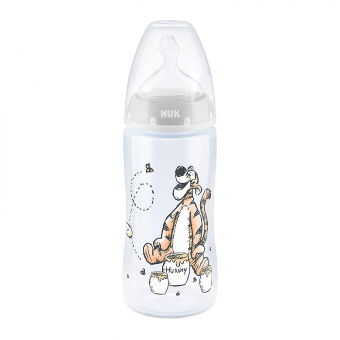 Biberon Nuk First Choice 300 ml Tetina Silicon Disney Tigger Gri 0-6 luni