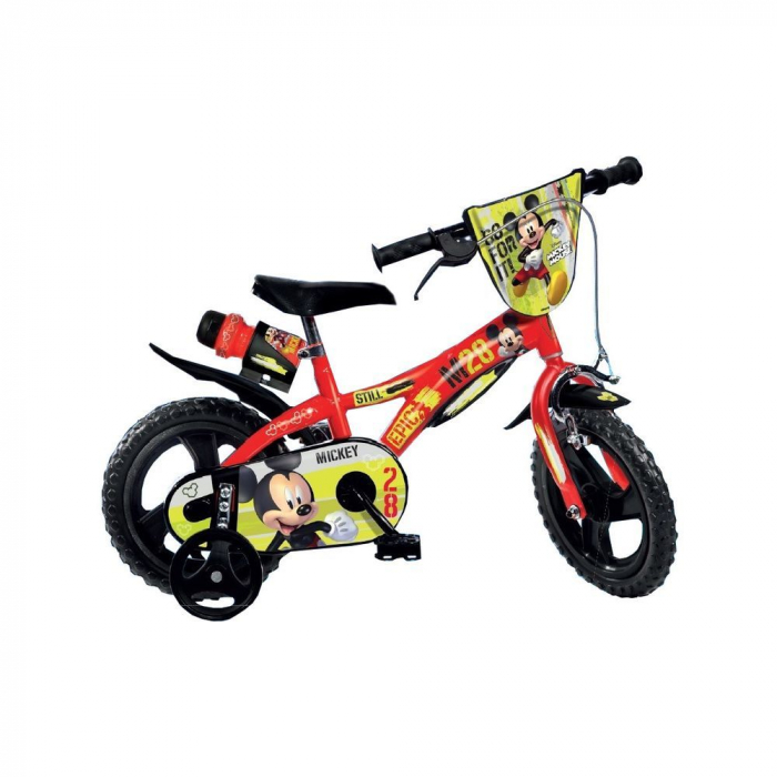 Bicicleta 12 inch Dino Bikes – Mickey Mouse La plimbare imagine 2022