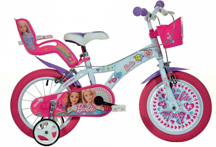 Bicicleta 16 inch Dino Bikes – Barbie La plimbare imagine 2022