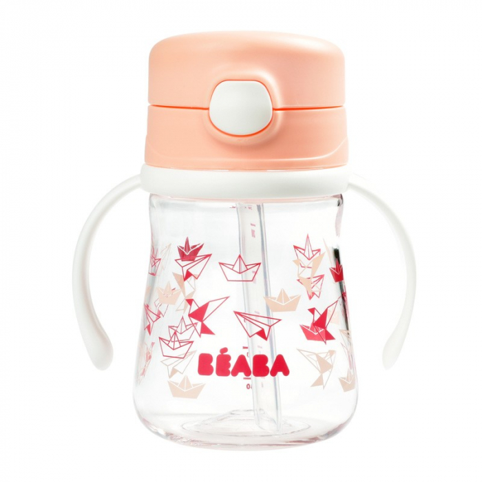 Cana Beaba cu pai 240 ml Light Pink