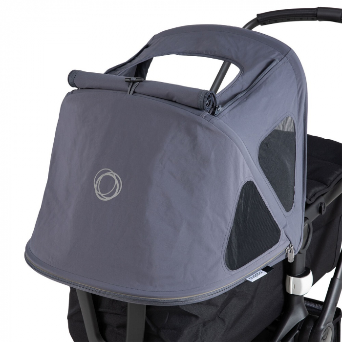 Capotina cu extensie plasa insecte Bugaboo Fox 2 Cameleon 3 Lynx Stellar-Steel Blue