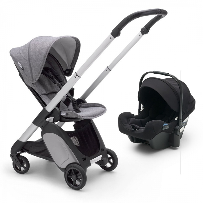 Carucior Bugaboo Ant Aluminium Grey Melange 2 in 1