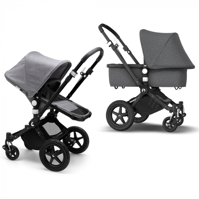 Carucior Bugaboo Cameleon 3 Plus Complete Black Grey Melange 2 in 1