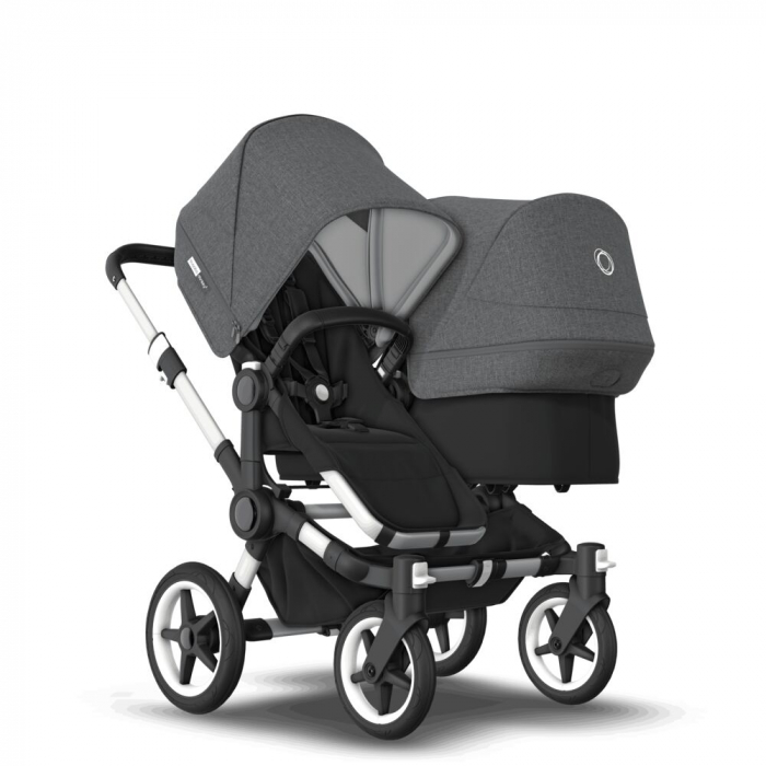 Carucior Bugaboo Donkey 3 Duo Aluminium Black Grey Melange