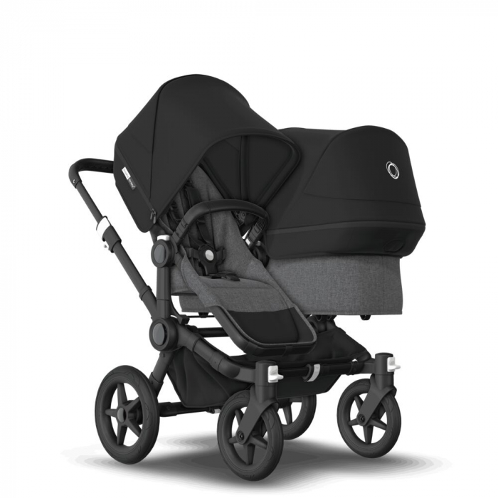 Carucior Bugaboo Donkey 3 Duo Black Grey Melange Black