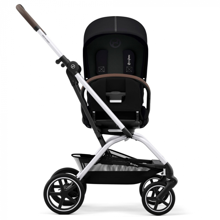 Carucior Cybex Eezy S 5 Carucior Cybex Eezy S Twist+2 Silver Moon Black