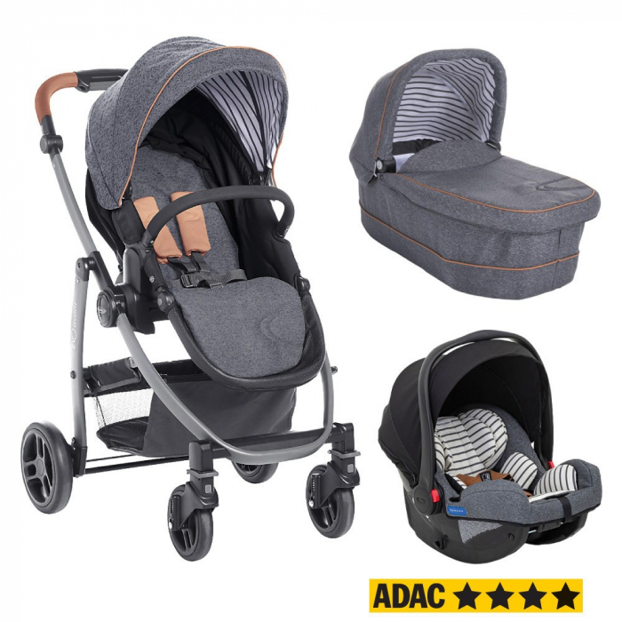 Carucior Graco Evo Avant 3 in 1 Breton Stripe i-Size