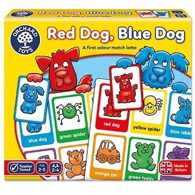 Joc educativ loto in limba engleza Catelusii RED DOG BLUE DOG Joc educativ loto in limba engleza Catelusii RED DOG BLUE DOG