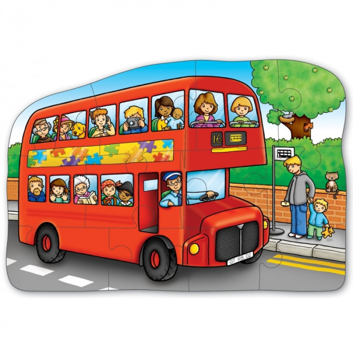 Puzzle Educativ Orchard Toys - Autobuz Mic