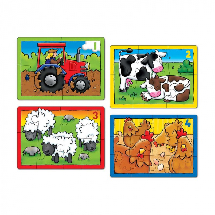 Set Puzzle Educativ Orchard Toys - La Ferma