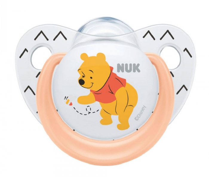 Suzeta Nuk Disney Winnie Silicon M1 Orange 0-6 luni