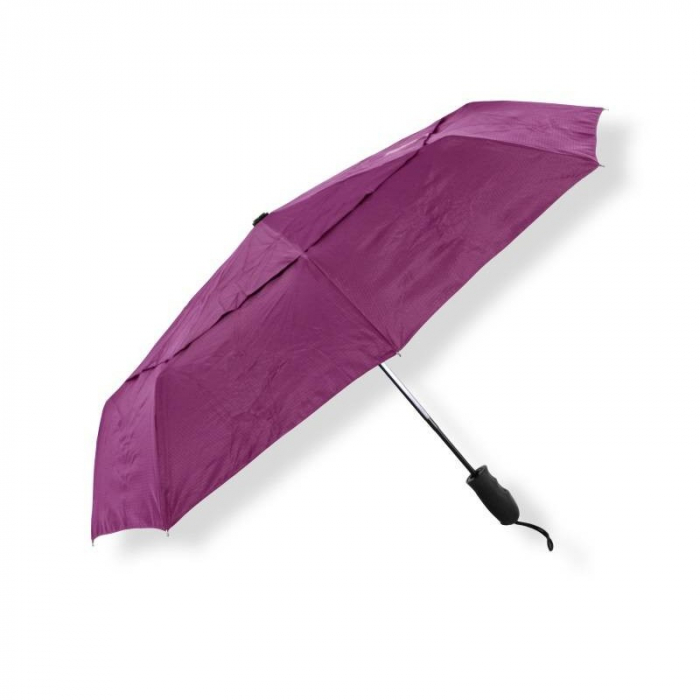 Umbrela de Ploaie LifeVenture 3 in 1 cu Protectie UV si Antivant Mov