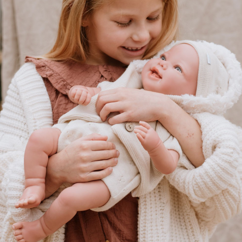 Papusa Reborn bebelus realist Arias Diego 45 cm Beige [6]