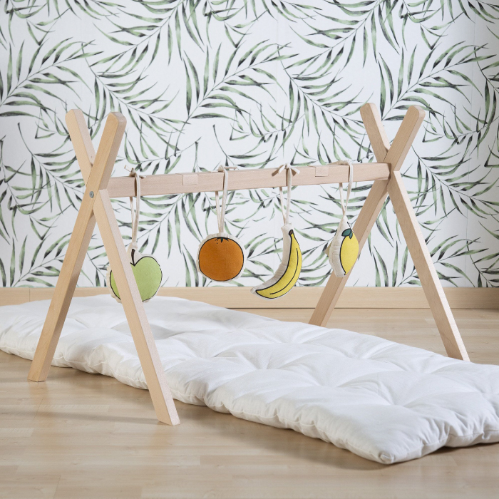 Suport pentru Cos bebe Moise Childhome si Centru de activitati, Lemn Natural [5]