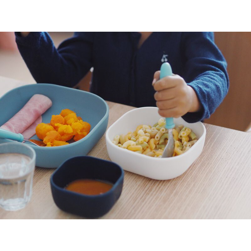 Set 3 boluri din silicon Beaba Night Blue [3]