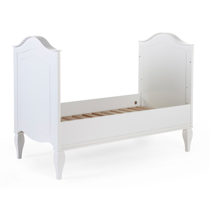 Patut Childhome Romantic White 70x140 cm, MDF/Pin Alb [3]