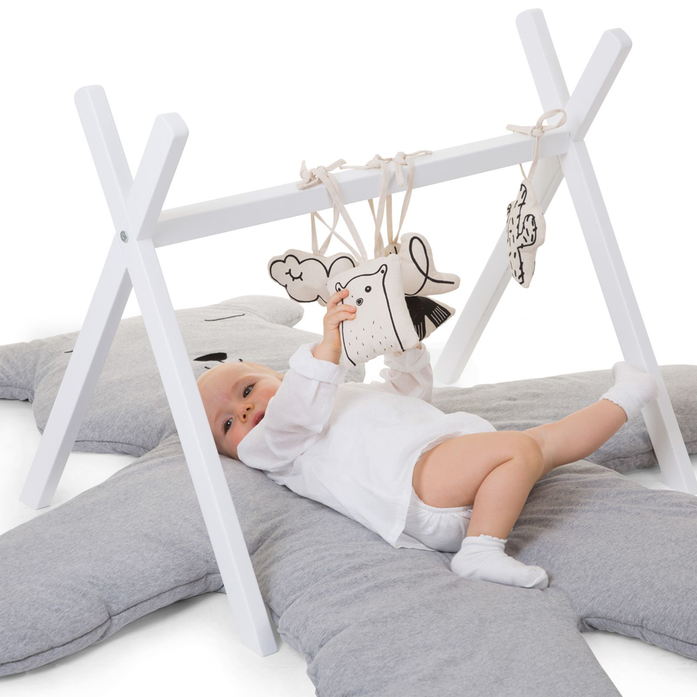 Salteluta de joaca Childhome 150 cm, Teddy Gri [3]