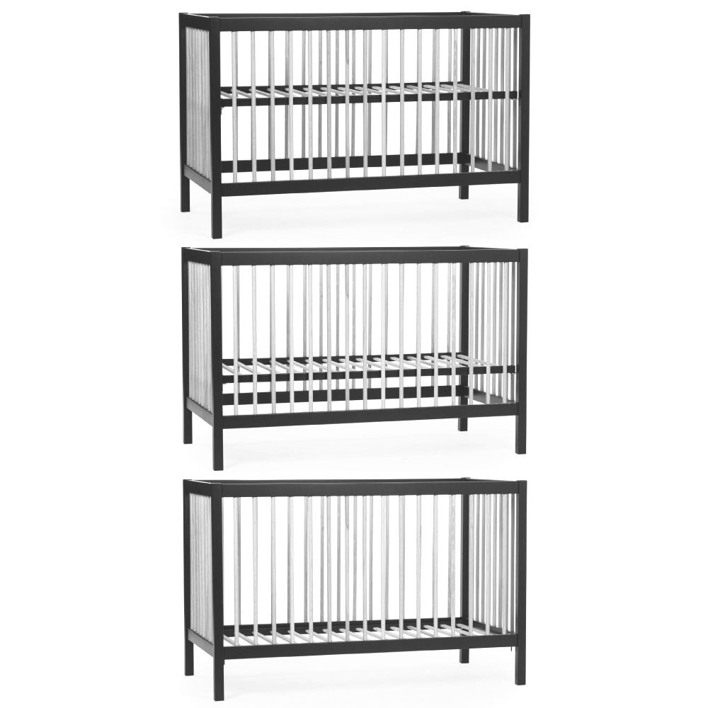 Patut Childhome Cot 97 Fag 60x120 cm, Natural/Alb [2]