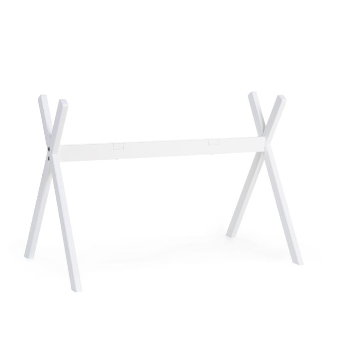 Suport pentru Cos bebe Moise Childhome si Centru de activitati, Lemn Alb [3]