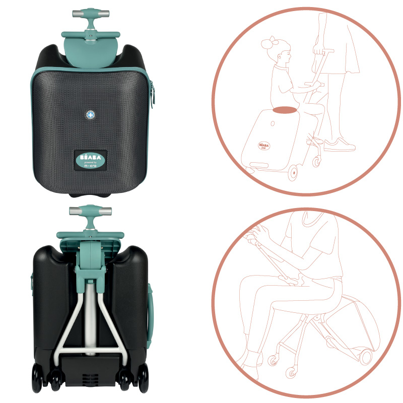 Troler Beaba Luggage Eazy Green Blue [2]