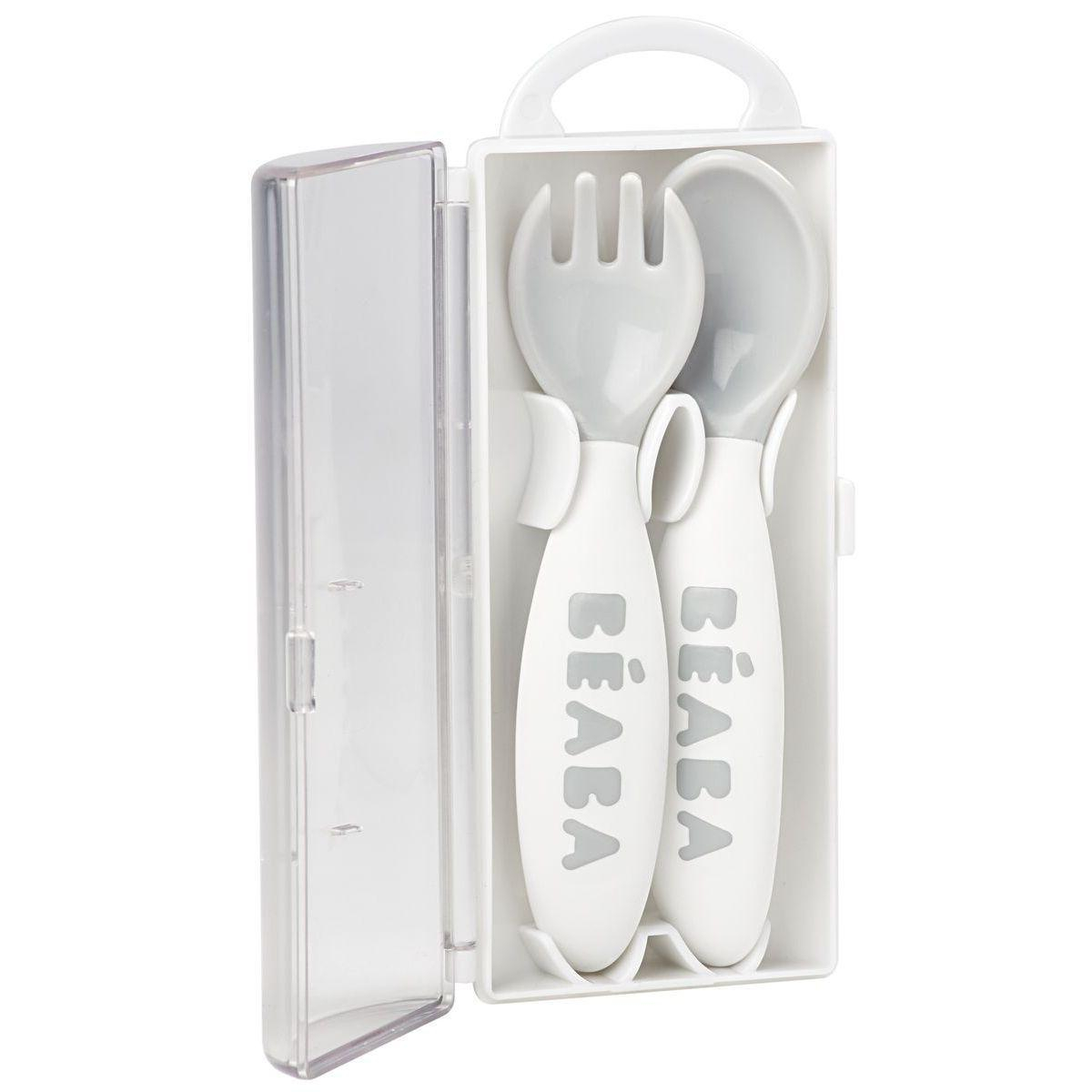 Set lingurita si furculita ergonomica- Gri [2]