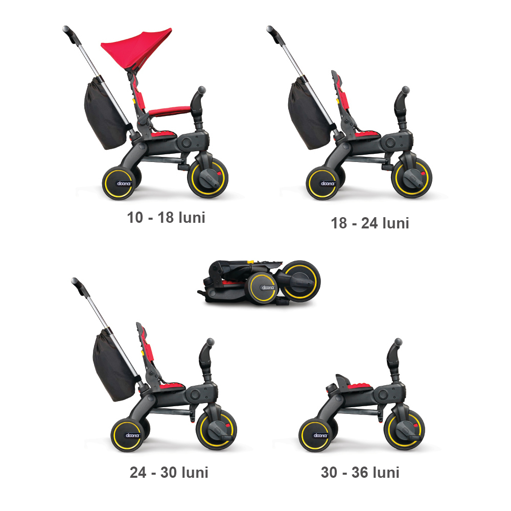 Tricicleta Doona Liki Trike S3 Flame Red [7]