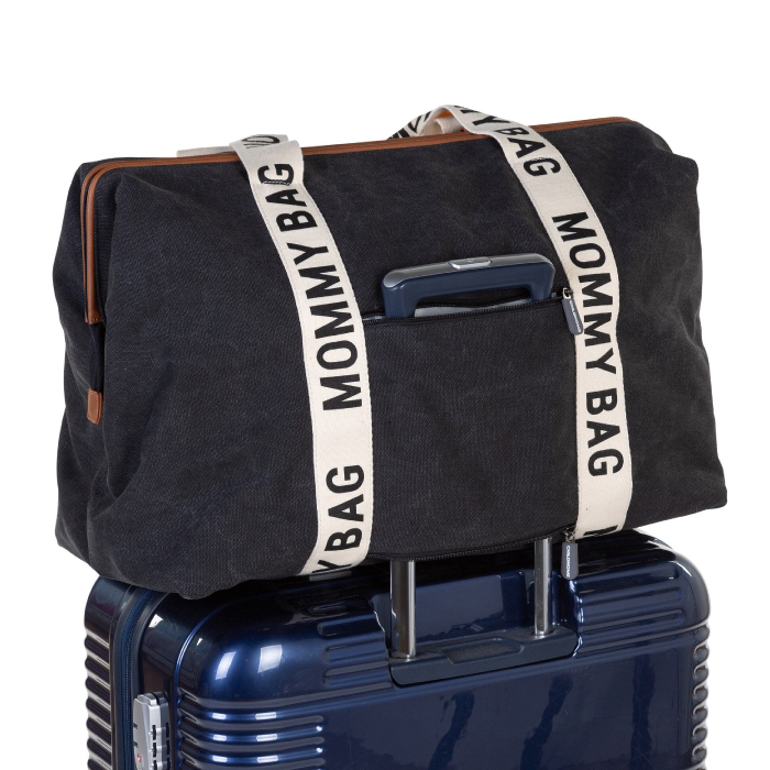 Geanta de infasat Childhome Mommy Bag Signature Negru [5]