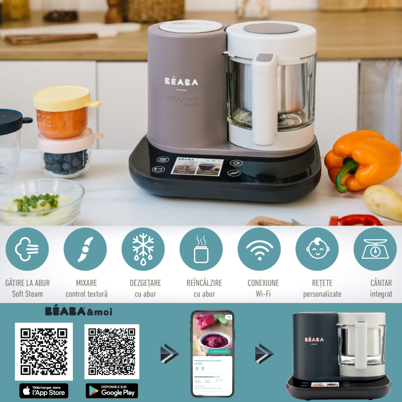 Robot Beaba Babycook Smart + Wi-Fi Dove Grey [5]