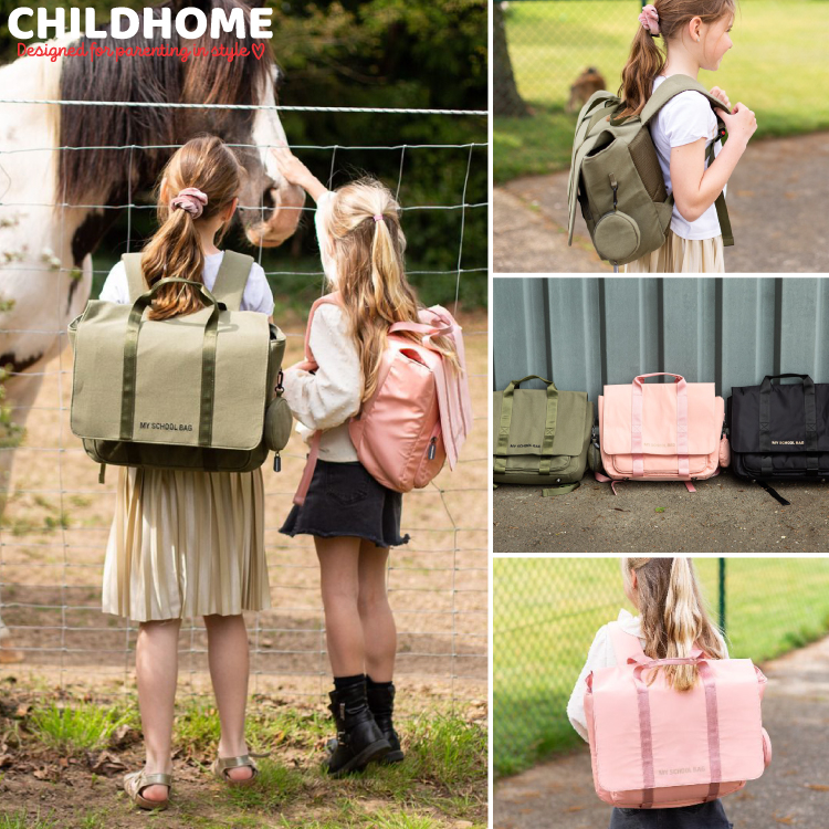 Ghiozdan Childhome My School Bag Kaki [7]