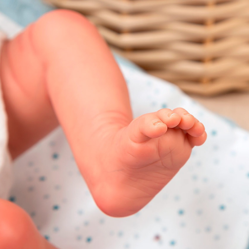 Papusa Reborn bebelus realist Arias Claudio 38 cm White/Blue [4]