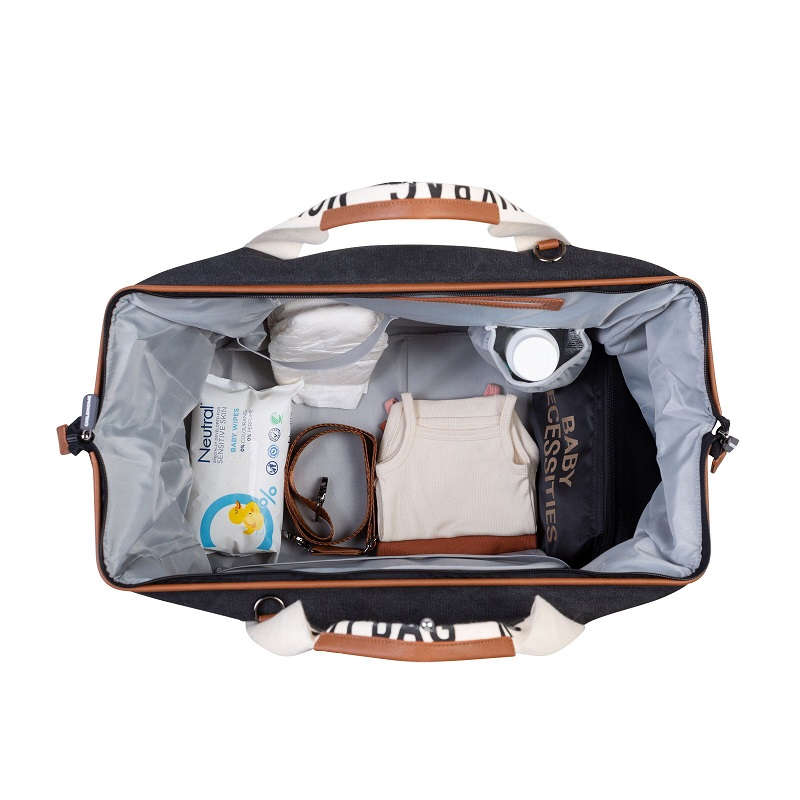 Geanta de infasat Childhome Mommy Bag Signature Negru [4]