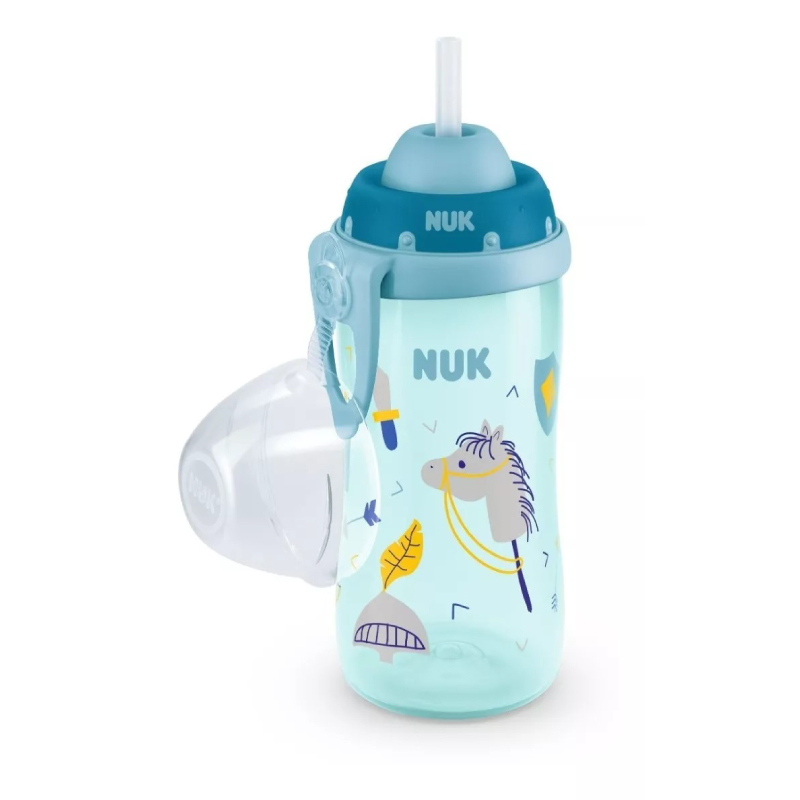 Cana Nuk Flexi 300 ml cu pai moale de la 12 luni Bleu [2]