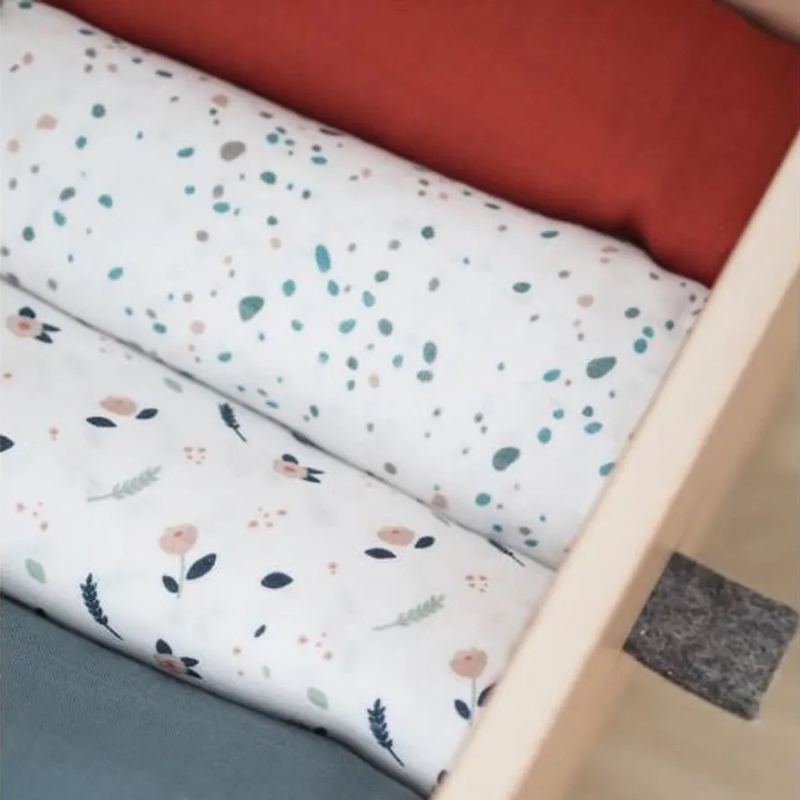 Set 2 Museline Beaba bumbac 120x120 cm Hot Sauce/Terrazzo [2]